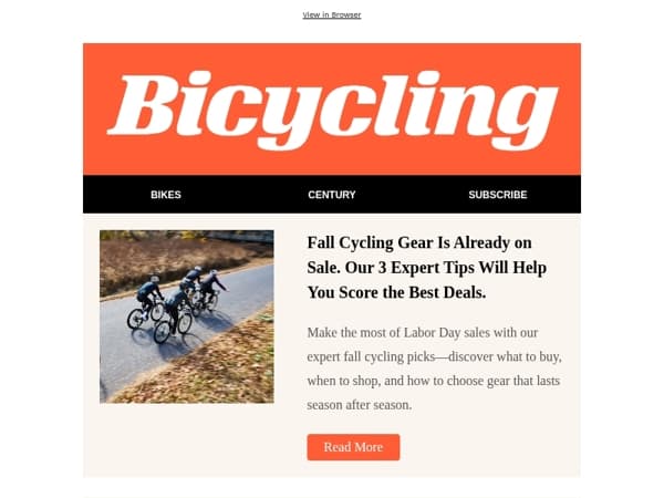 Fall Cycling Gear Is Already on Sale. Our 3 Expert Tips Will Help You Score the Best Deals.