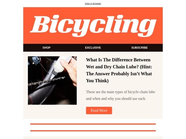 What Is The Difference Between Wet and Dry Chain Lube? (Hint: The Answer Probably Isn’t What You Think)