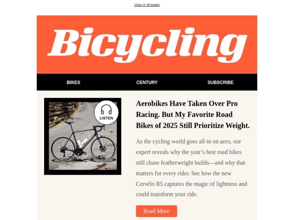 Our Favorite Road Bikes of 2025 Still Prioritize Weight.