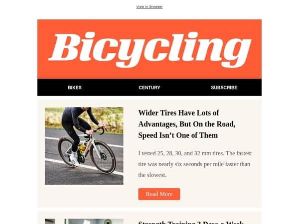 Wider Tires Have Lots of Advantages, But On the Road, Speed Isn’t One of Them