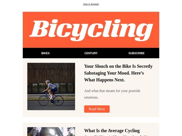 Your Slouch on the Bike Is Secretly Sabotaging Your Mood. Here’s What Happens Next.