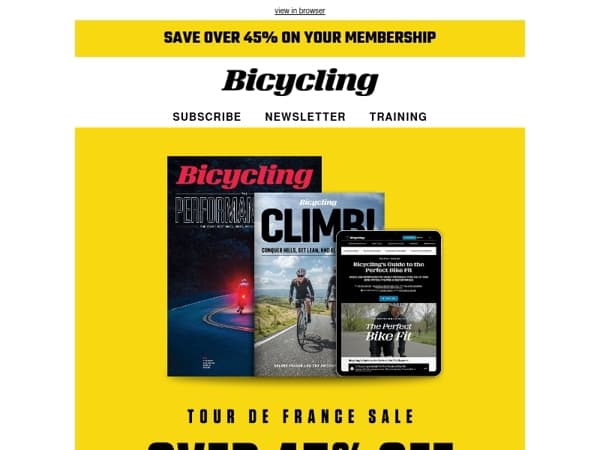 Over 45% Off: Join Bicycling Premium and Ride Smarter