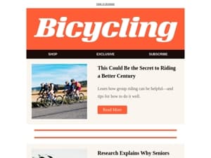 This Could Be the Secret to Riding a Better Century