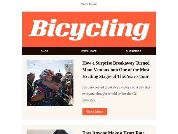 How a Surprise Breakaway Turned Mont Ventoux into One of the Most Exciting Stages of This Year's Tour