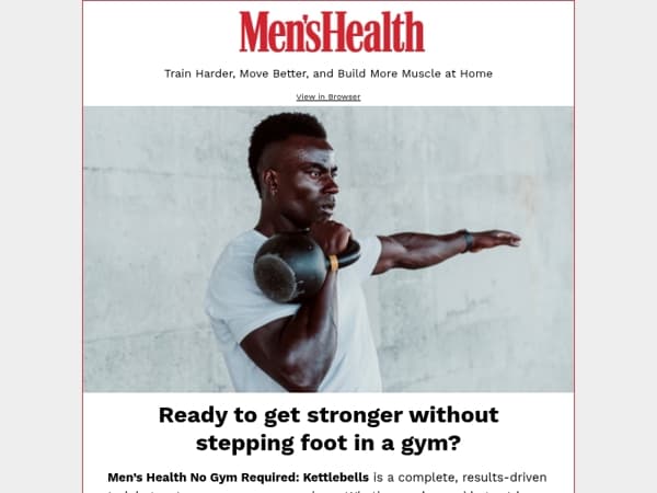 Train Smarter with Men's Health No Gym Required: Kettlebells