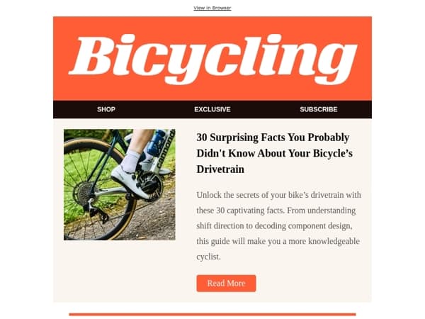 30 Surprising Facts You Probably Didn't Know About Your Bicycle’s Drivetrain