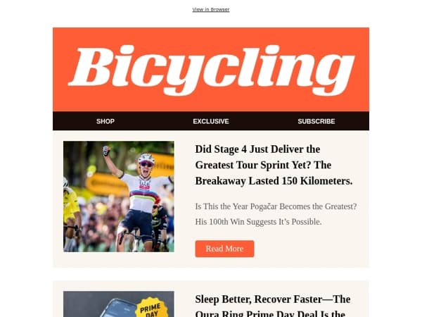 Did Stage 4 Just Deliver the Greatest Tour Sprint Yet? The Breakaway Lasted 150 Kilometers.