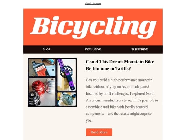 Could This Dream Mountain Bike Be Immune to Tariffs?