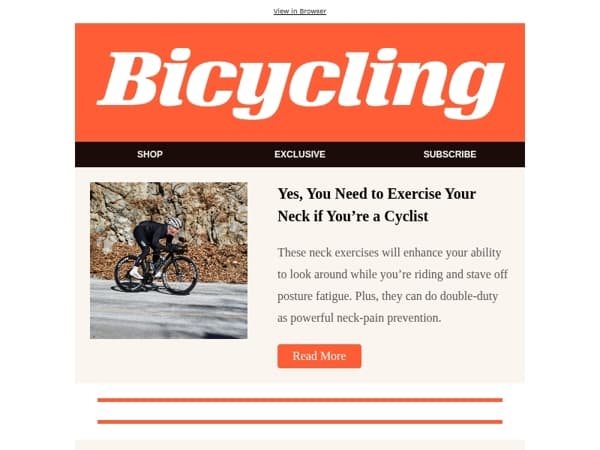 Yes, You Need to Exercise Your Neck if You’re a Cyclist
