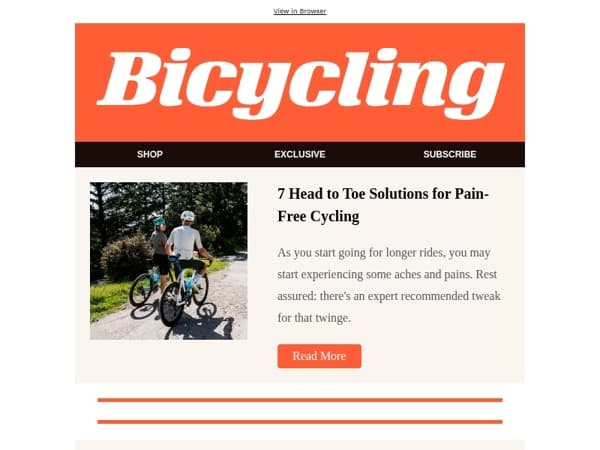 7 Head to Toe Solutions for Pain-Free Cycling