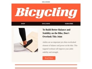 To Build Better Balance and Stability on the Bike, Don't Overlook This Joint