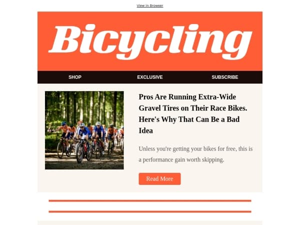 Pros Are Running Extra-Wide Gravel Tires on Their Race Bikes. Here's Why That Can Be a Bad Idea