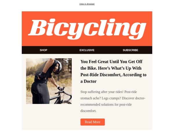 You Feel Great Until You Get Off the Bike. Here’s What’s Up With Post-Ride Discomfort, According to a Doctor