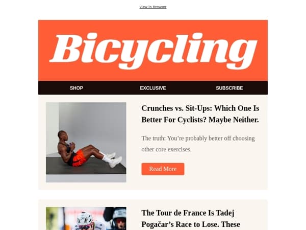 Crunches vs. Sit-Ups: Which One Is Better For Cyclists? Maybe Neither.