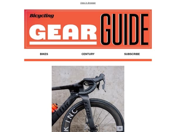 Bike Tech Usually Goes Quiet This Time of Year