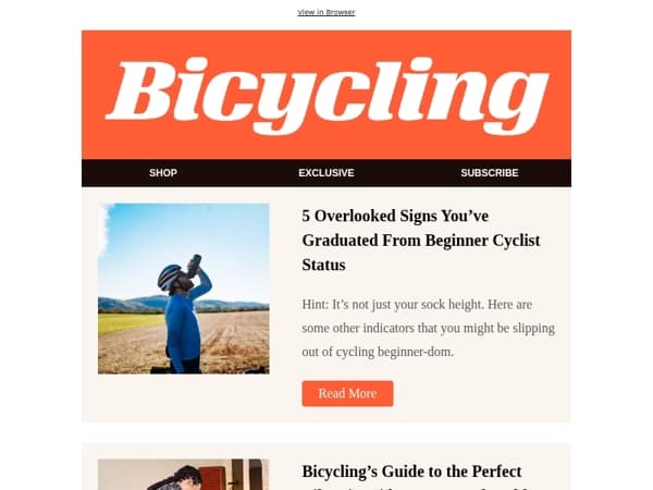 5 Overlooked Signs You’ve Graduated From Beginner Cyclist Status