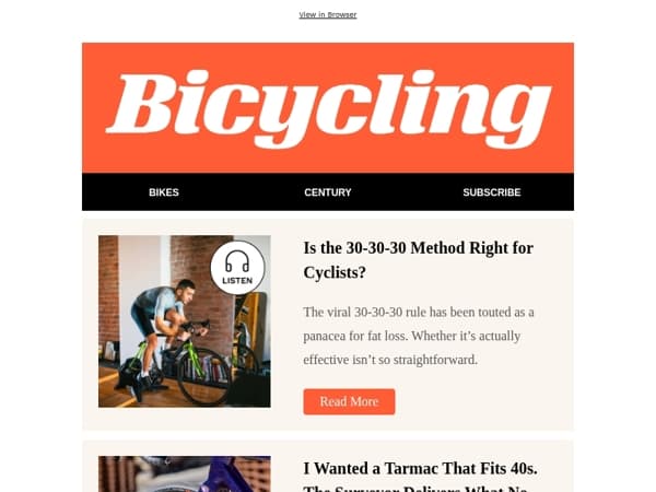 Is the 30-30-30 Method Right for Cyclists?