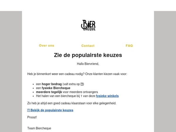 Deze Biercheques zijn populair bij onze klanten 🍺