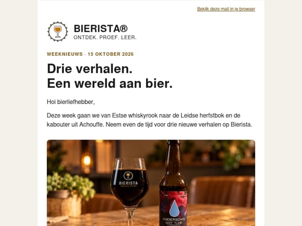Whiskyrook, herfstbok en het verhaal van La Chouffe 🍺
