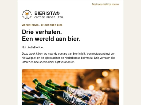 Bier in blik, een brouwerij op nieuwe plek en de biermarkt onder druk