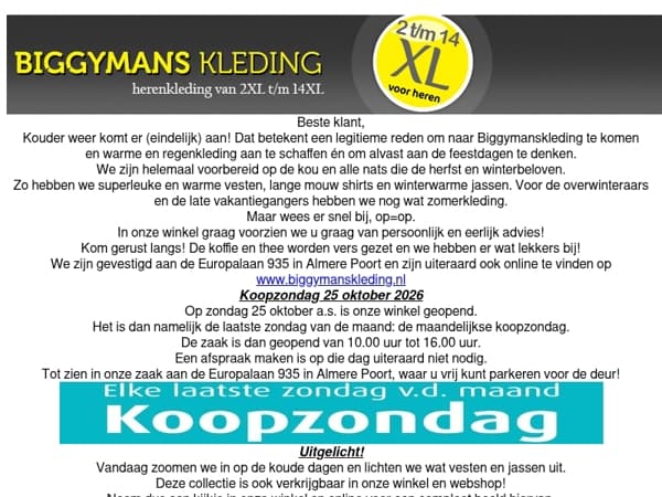 Nieuwsbrief oktober 2026/ October 2026 Newsletter/ Newsletter Oktober 2026