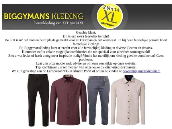 Feestelijke Nieuwsbrief/ Festive newsletter/ Festlicher Newsletter