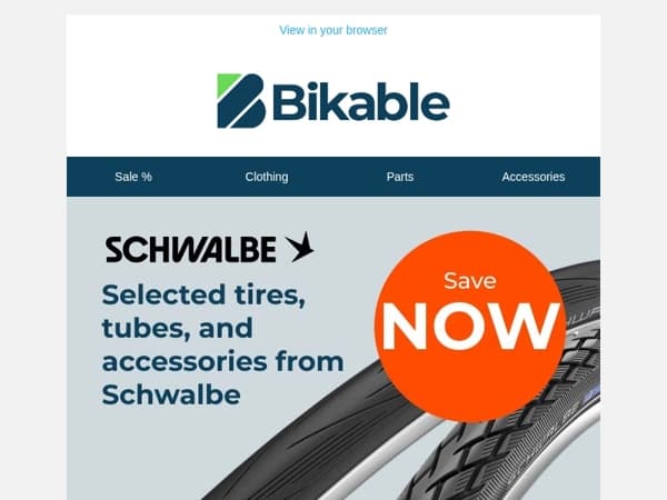 SAVE on Tires, Clothing, Energy, Transport and Helmets