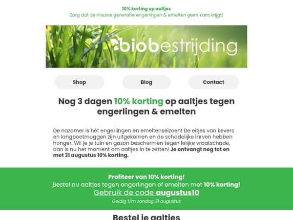 🟢 Nog 3 dagen korting op aaltjes!