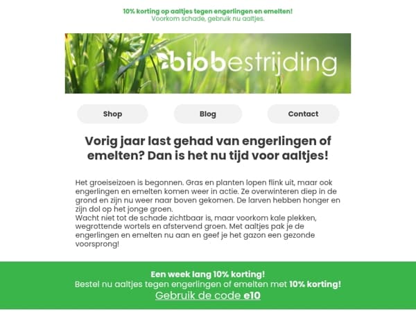 Bescherm je gazon 🟢 Profiteer van korting