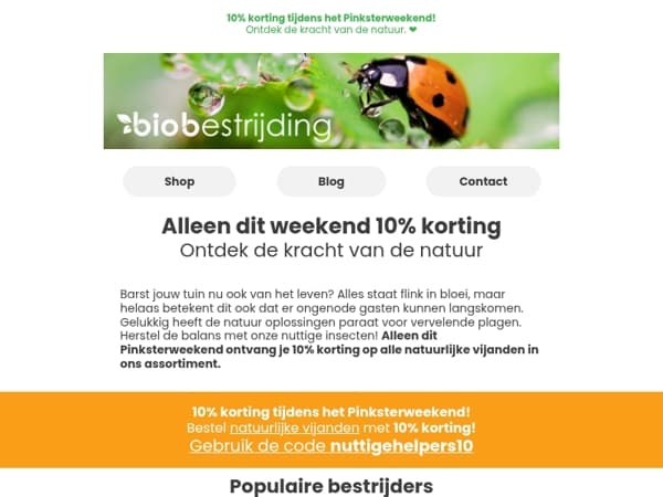 Bestel je nuttige helpers 🐞 Dit weekend 10% korting!