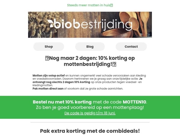 Laatste kans om te bestrijden met korting!🦋