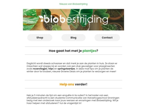 🍁 Nieuws van Biobestrijding