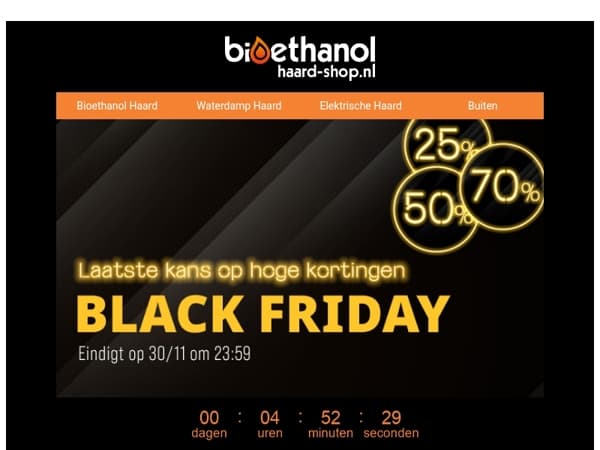 Nog maar een paar uurtjes… Black Friday loopt af ⏳