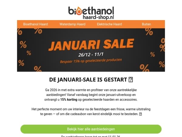 De januari-sale is begonnen! 🔥
