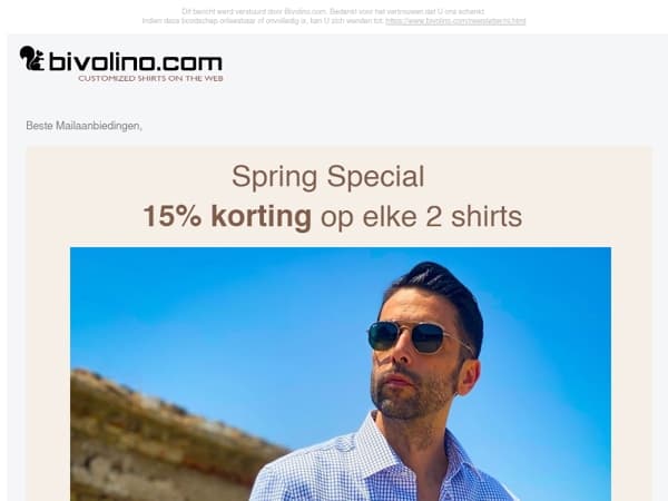 Lente-aanbieding: 15% korting voor elke 2 shirts!🌸