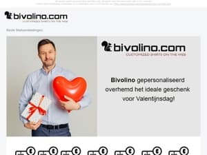 Bivolino gepersonaliseerd overhemd - het ideale geschenk voor Valentijnsdag!