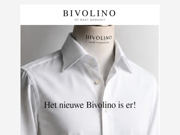 De nieuwe Bivolino is er — ontdek maatwerk met AI.