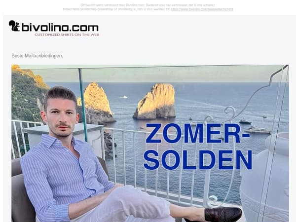 Zomer-Solden: overhemd vanaf 75€
