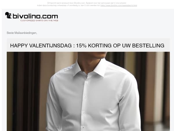 ❤️ Valentijnsdag Speciaal: 15% korting!
