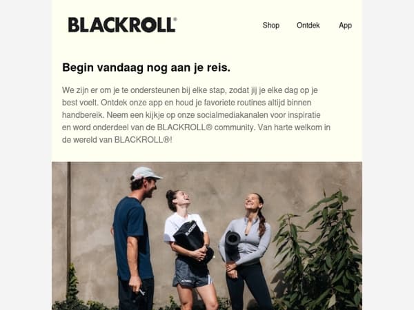 Je reis begint nu.