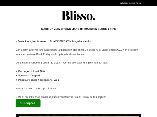 ⚡ BLACK FRIDAY is gestart – kortingen tot 90%!