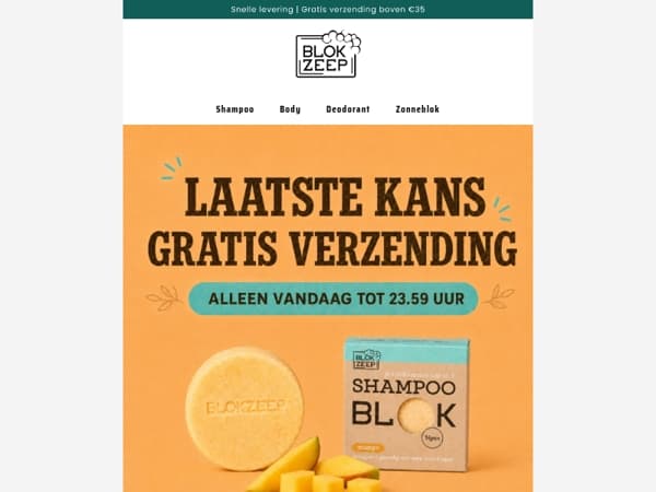 Laatste kans: GRATIS verzending 💐
