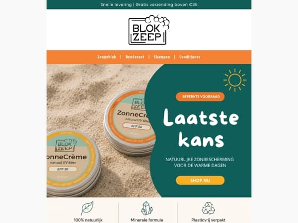 Natuurlijke zonnebrand | Beperkte voorraad ☀️