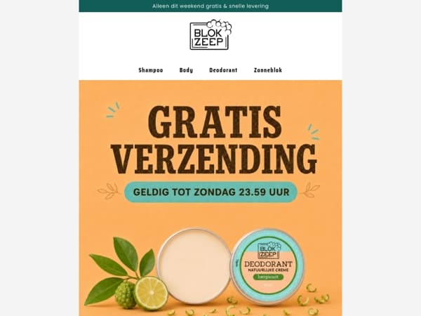 Alleen dit weekend: GRATIS verzending ♥️