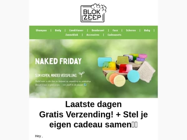 Let op! Gratis Verzending Weekend💚