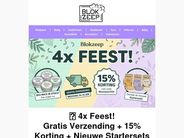 Gratis Verzending Weekend (+ 15% korting)