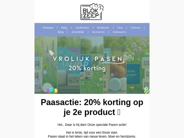 Onze speciale Paasactie is hier!🐣