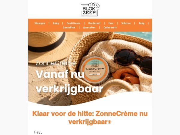 Vanaf vandaag verkrijgbaar: Onze Minerale Zonnebrand ☀️