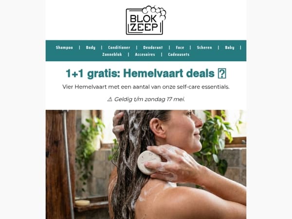Hemelvaart bij Blokzeep: 1+1 gratis op je favorieten