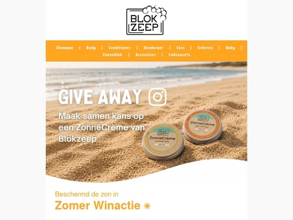 WINACTIE! Maak samen kans op onze Minerale Zonnebrand ☀️